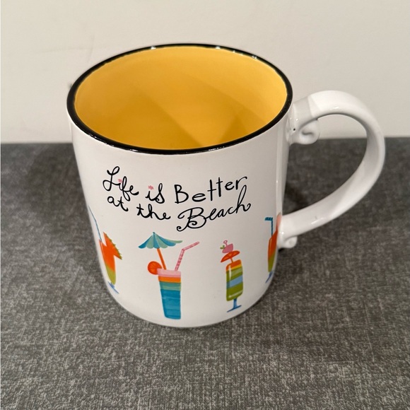 Cracker Barrel Life Is Better at the Beach Ceramic Coffee Mug | Tropical Drinks - Picture 2 of 12